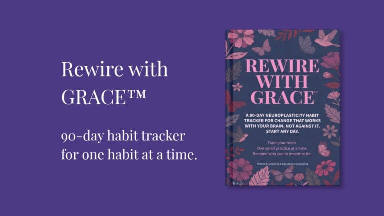 Cover of habit tracker Rewire with GRACE